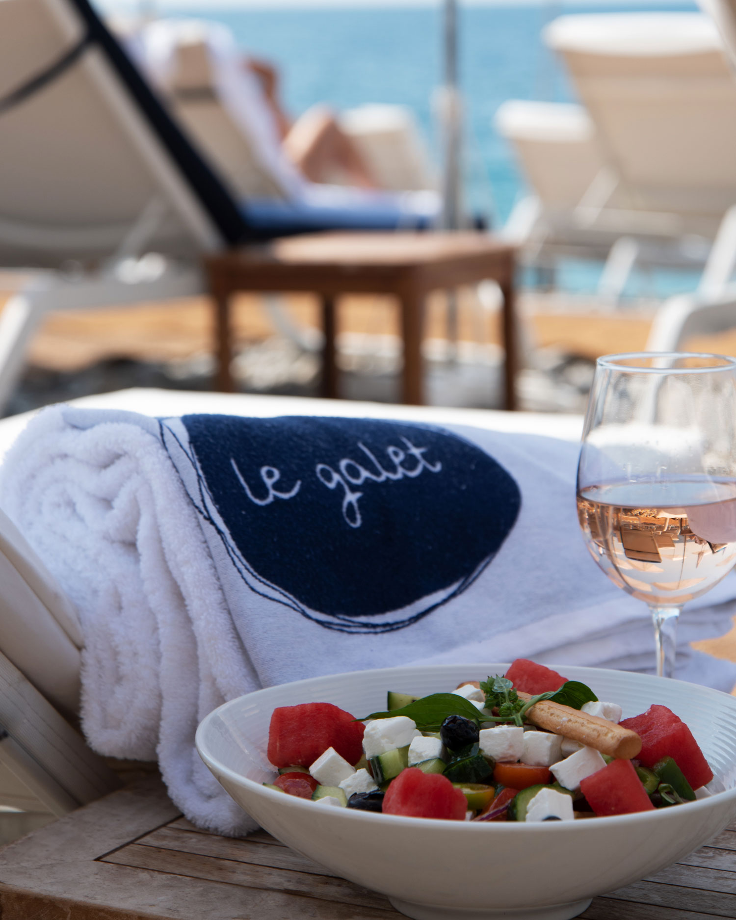 Enjoy our rosé at Galet Plage in Nice