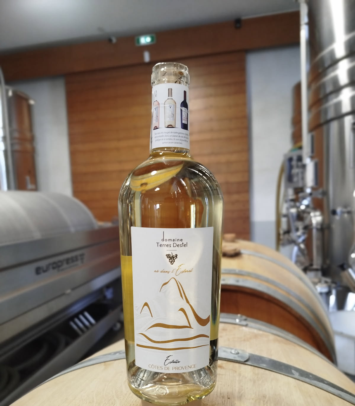 Our rosé and white wines are available